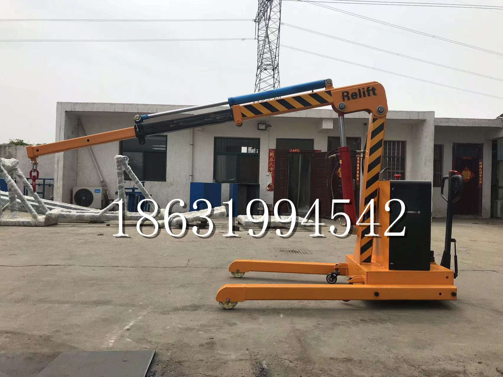 正定县久征定做3吨三轮随车吊 农用园林绿化移树吊 平板工程用小吊机